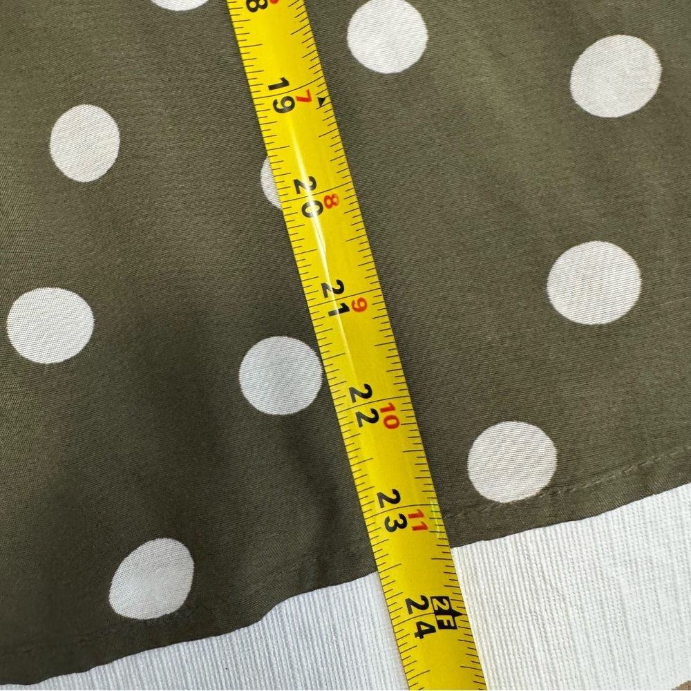 Kaffe Olive Polka Dot Blouse Size 36 Small -Medium - Picture 9 of 10
